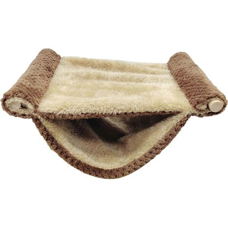 Hamac suspendu double couche pour petits animaux, facile à nettoyer, en peluche, idéal pour les écureuils et les ours dorés. (1/3)