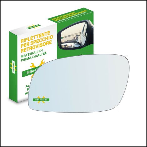 Vetro specchio nudo adesivo lato guidatore per vw touran i (1t1,1t2) dal 03-10