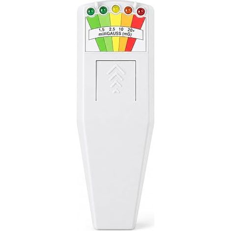 K2 EMF Meter Portable 5 LED Electromagnetic Field Detector for Ghost Hunting and Paranormal Investigation, 50Hz-20000Hz (White) (1/5)
