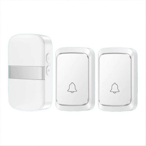 Carillon de porte connecté sans fil pour maison, sonnette intelligente d'accueil avec détecteur de mouvement, installation facile, compatible domicile. (1/5)