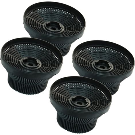 Super Sparset 4 Stück Ersatzfilter Aktivkohle zu Modell C3C - 61801251, 531371 passend für Teka Küppersbusch Gorenje Smeg - Dunstabzugshauben