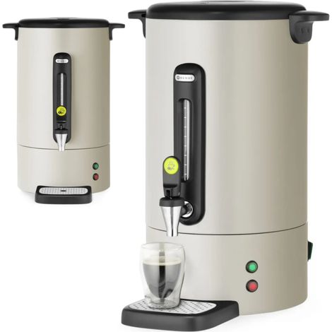 Kaffeemaschine mit Wasserhahn und Abtropfschale uniq 14 l 1750 W - hellgrau (1/4)