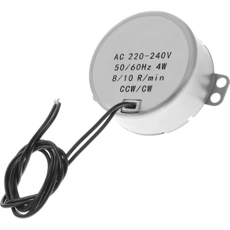 Motor síncrono unidireccional de 220-240 V y 4 W con eje redondo. (1/5)