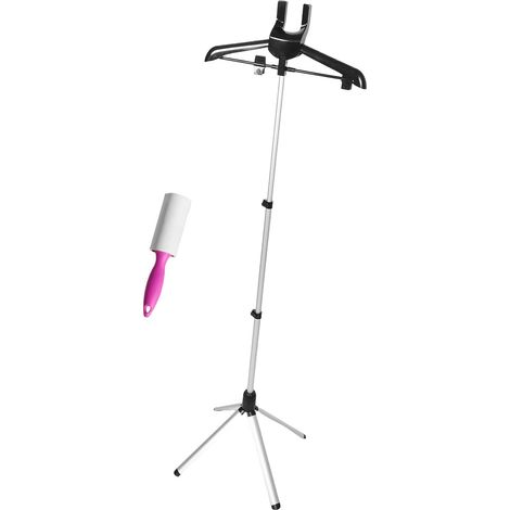 Support de Repassage pour Défroisseur Vapeur Pliable Réglable Noir (1/5)