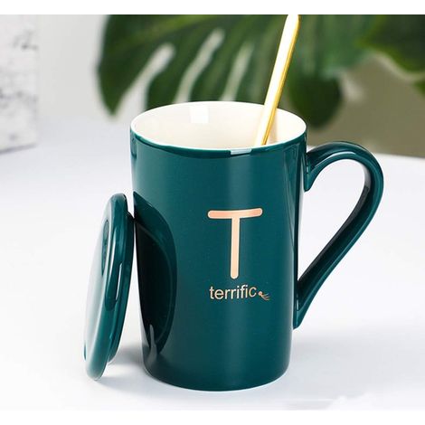 Feine Buchstabenbecher aus Knochenporzellan für Zuhause, Büro und personalisierte Geschenke (1/5)