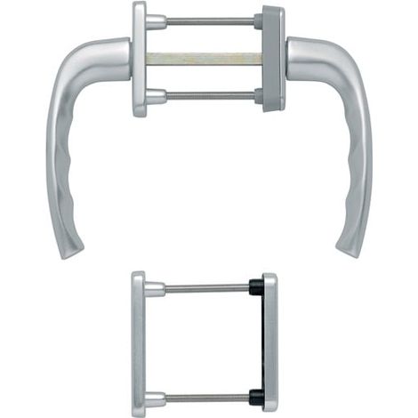 HOPPE Balkongarnitur NY 0810/961N/U10/… Alu.F1 63-73mm 4-KT.7mm - 3273792