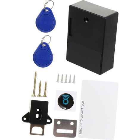 Cadenas électronique RFID dissimulé en ABS noir, modèle T3 (1/5)