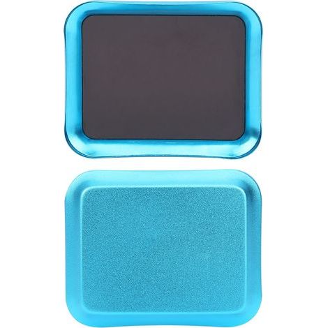 Set mit 2 allgemeinen Reparaturschraubenplatten für funkgesteuerte Modellflugzeuge (105 x 85 mm), Wartungszubehör, blau. (1/5)