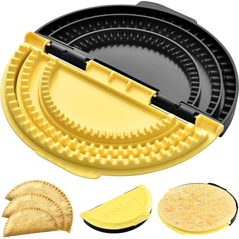 Presse à Tortilla, Scelleuse à Tortilla Détachable 20,3cm, Presse , Jaune & Noir (1/4)