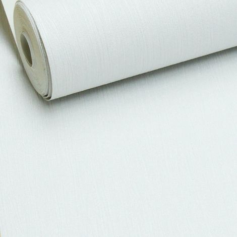 Crystal Glitter Encrusted Plain Mix Textured Vinyl Grey Silver Black Wallpaper [Plain White Silver Glitter E95100] (1/2)