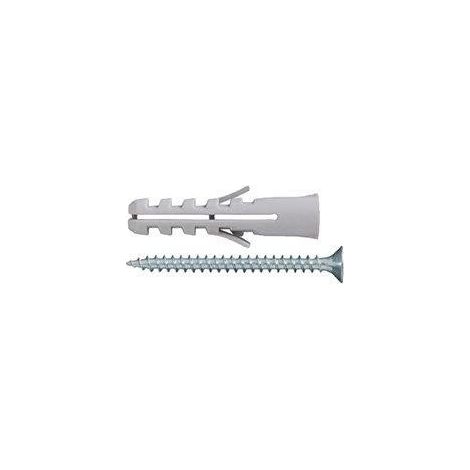 Tasselli in nylon senza collarino Diam. 4 x 20 con viti TPS 2,5 x 30 - 100 pz.