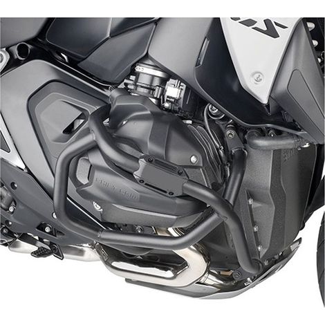 Barras protectoras inferiores Kappa para motor BMW R 1300 GS '24-, color negro.