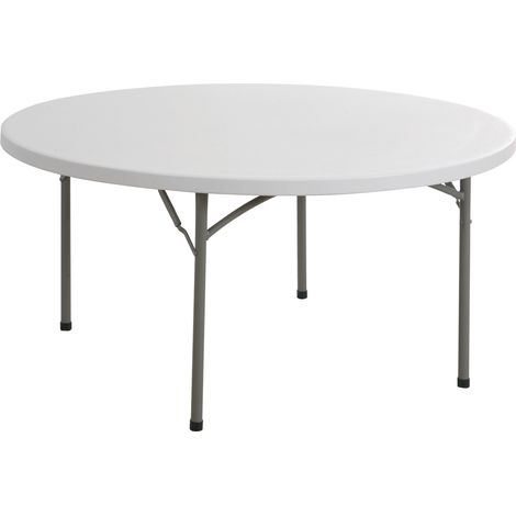 Tavolo tondo con gambe pieghevoli cm 115 x h. 74 (1/2)