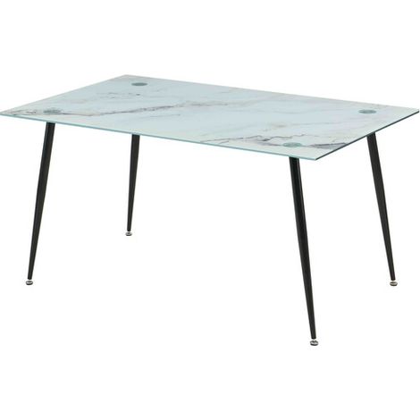 TAVOLO MIRROR 150X90X75 VETRO MARMO 112