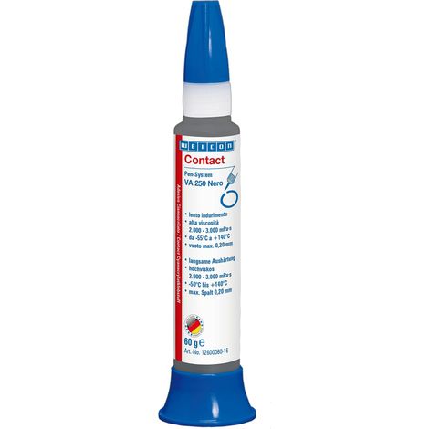 WEICON Contact VA 250 Black colla cianoacrilica 60g resistente alle alte temperature (1/5)