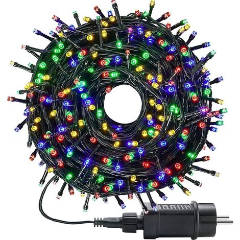 30 m lange Lichterkette für den Außenbereich mit 300 LEDs – Mehrfarbig – Wasserdicht – 8 Modi + Timer + Speicherfunktion – Für Garten, Hof, Haus, Weihnachten und Hochzeiten (1/5)