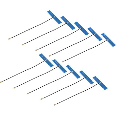 10 Stück interne Antennen vom Typ T (2,4 GHz/5,8 GHz) mit Dualfrequenz-WLAN, hoher Verstärkung und Signalstabilisierung (PCB-Antenne) (1/5)