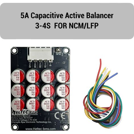 Balanceador de baterías, corriente de ecualización de 5,5 A, protección contra sobredescarga, 0855A (1/2)