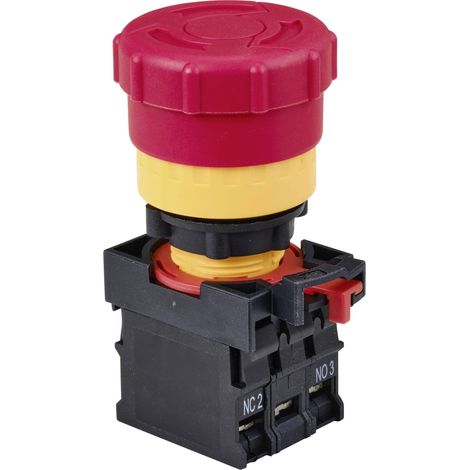 TRU COMPONENTS TC-10091068 ONPOW26-11TSA/R/12V Arrêt d'urgence 250 V 5 A rouge IP40 1 pc(s) (1/3)