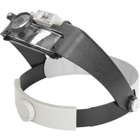 Vergrößerungsbrille mit Kopfband, 1,5-fache, 3-fache, 8,5-fache und 10-fache Vergrößerung, Vergrößerungskopfstütze mit LED-Beleuchtung (1/5)