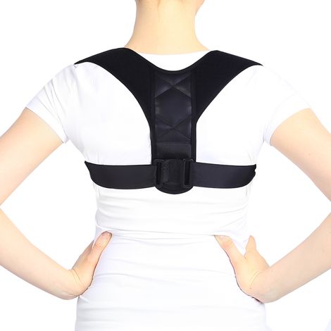 Correcteur de posture réglable, soutien claviculaire et dos, ceinture scapulaire respirante (1/5)