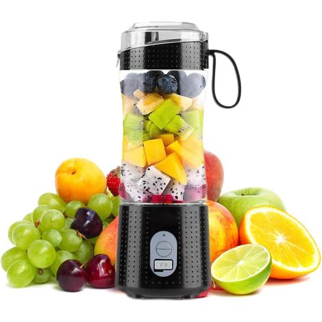 Extracteur de jus électrique portable, gobelet mixeur pour smoothies, jus de fruits et légumes, rechargeable USB (1/5)
