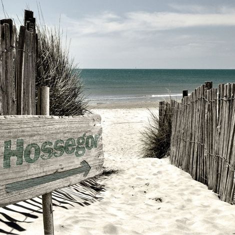 Tableau sur toile Hossegor 30x30 cm - Impression sur Toile Murale Décorative - Image imprimée en HD sur Toile - Toile sur Châssis en Bois FSC - Fabriqué en France (1/4)