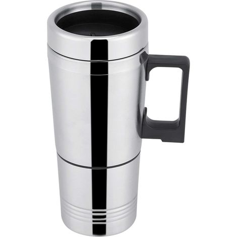 Elektrischer Wasserkocher, 12V 300ML Tragbarer Edelstahl-Kaffeebereiter für Auto, Heizbecher, Trinkflasche (12V)