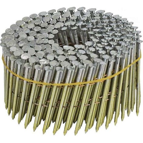 7200 Punte in rotolo 70 x 2,5 mm 16° NORFIX NFX11357 piatto zincato bicrostato 13µ anellate collegamento filo di rame (1/2)