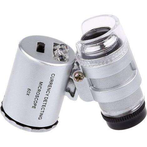 60-fache Mini-UV-LED-Lupe für Juweliere (60x)