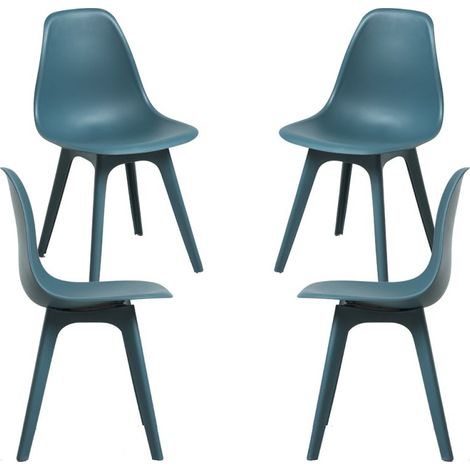 Packs Sillas Comedor - Pack 4 Sillas Kelen Suprym - Verde azulado
