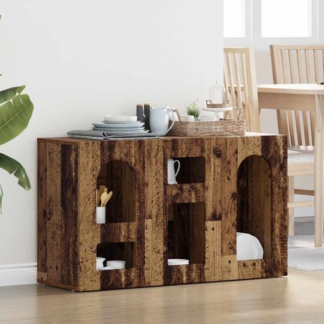 vidaXL Credenza Legno vecchio 100 x 35 x 59 cm Legno multistrato