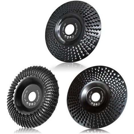 Disque Bois Meuleuse 125mm, 3 Pièces Disques de Meulage pour Faonner, Meuler et couper Roues pour Meuleuse d'angle