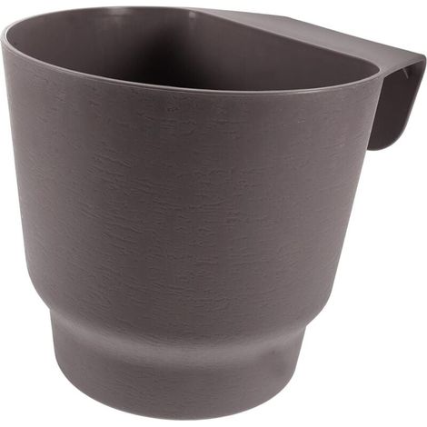 Pots De Fleurs Suspendus pour Balustrade De Balcon Support De Jardinière Rétention Deau Gris Petite Jardinière pour Orchidées Et Plantes Succulentes (1/4)