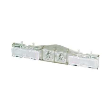 Urmet – Porte-étiquette double pour plaque 655 – Support à visser avec 2 fenêtres et plaquettes – Identification claire et visible - RC41C (1/2)