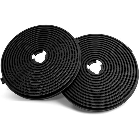 Filtre à charbon actif de rechange pour hotte aspirante, lot de 2, pour hotte télescopique de 60 cm BX2-5G-J2F26L et hotte encastrable de 52 cm BX2-5G-D9G5X02 (1/5)