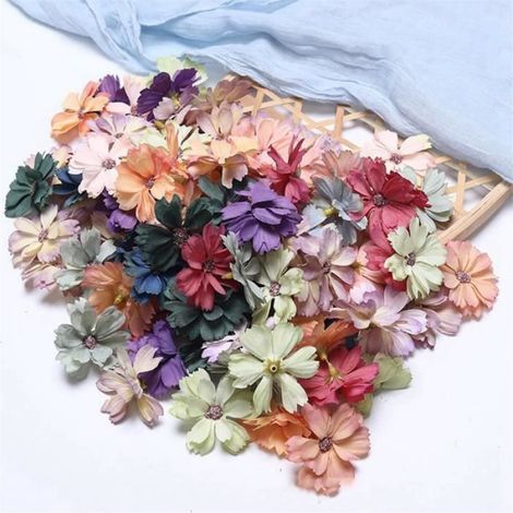 de Mariage à la Maison Album à Faire Soi-MêMe Coiffure de Couronne de NoëL TêTes de Marguerite Artificielles VILLAGE DE NOEL (1/4)