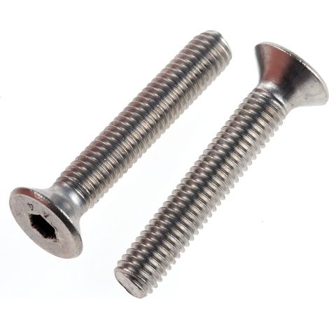Vis à six pans creux, M5 x 30mm, tête Vis fraisée à tête creuse hexagonale, en Acier Inoxydable ( Prix pour Boîte de 50 ) (1/2)