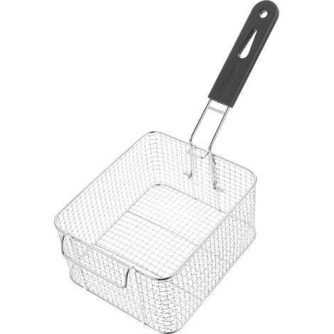 Panier à Friture - Acier Inoxydable - 33 x 17,5 x 10,5 cm - Poignée Ergonomique - Pour Friteuse - 1 Pièce (1/5)