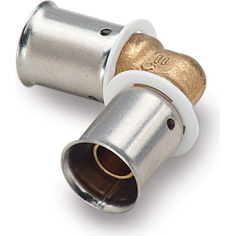 Coude PEX 32x3.0, connecteur Alupex serti, type U, RF, H, TH