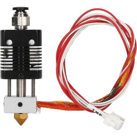 Kit imprimante 3D hotend ET4 : bloc aluminium chauffe, tube chauffant DC24V 40W, buse laiton 0,4mm, extrudeur complet (1/5)
