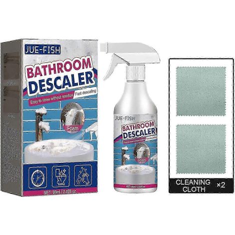 Nettoyant moussant pour salle de bain, 1 pièce. Détachant efficace pour verre, acier inoxydable et baignoires. (1/4)