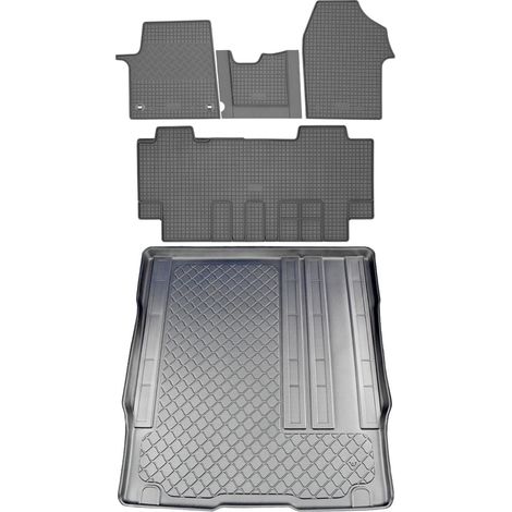 Opel Vivaro C VAN (5 porte) dal 03.2019 SET - tappetini in gomma per auto + tappetino per bagagliaio