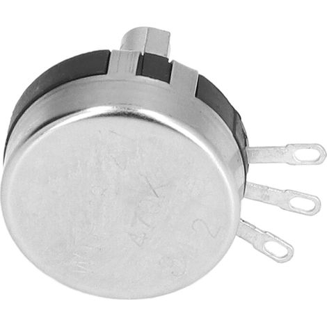 20-teiliges Potentiometer-Sortiment, eingängig, Kohleschicht, Drehpotentiometer, Kegelpotentiometer WTH118‑2W470K (1/5)