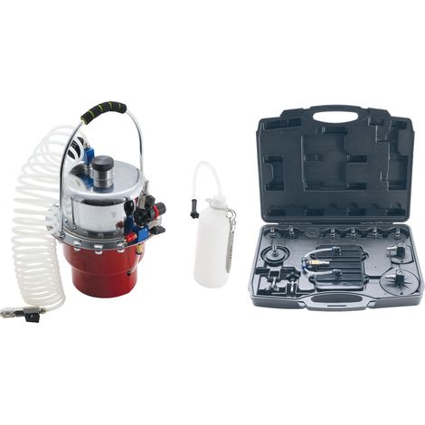 Set di adattatori e spurgo freni pneumatico  17 pz. (1/4)