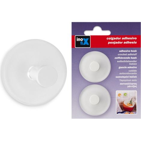 Crochet Adhx2 Rond Demitranspar Blc - Inofix