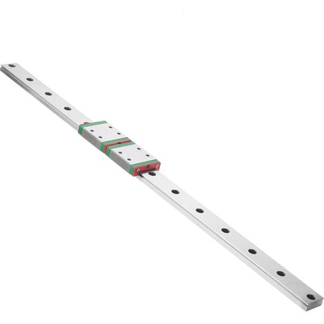 Rail linéaire en acier inoxydable avec bloc élargi pour machine-outil MGW9C-400-2R, glissière à billes. (1/5)