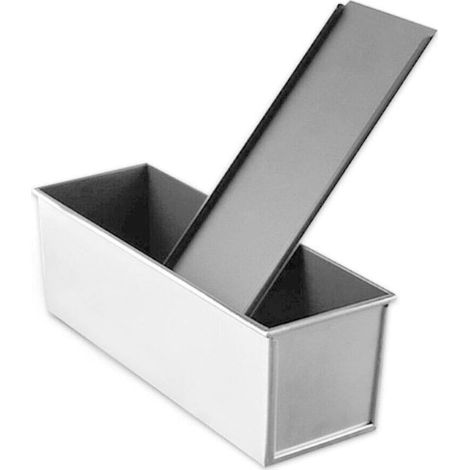Molde para pan con tapa, aleación de aluminio, revestimiento antiadherente, base perforada, apto para horno. (1/5)