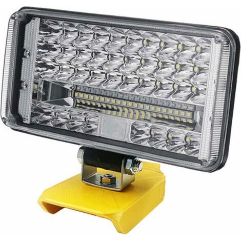 [NIEMALS VERWENDET] 27W 7200LM 48LED 5 Zoll Arbeitsleuchte, Taschenlampe für DEWALT XR 14,4V-18V Lithiumbatterie (1/4)