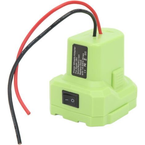 Battery Adapter, Converter, 14 AWG Power Connector with Switch for Ryobi P108, P107, P102, P103 (1/4)